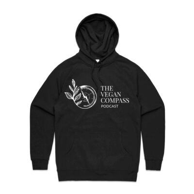 The Vegan Compass Podcast Women's Hoodie black Thumbnail